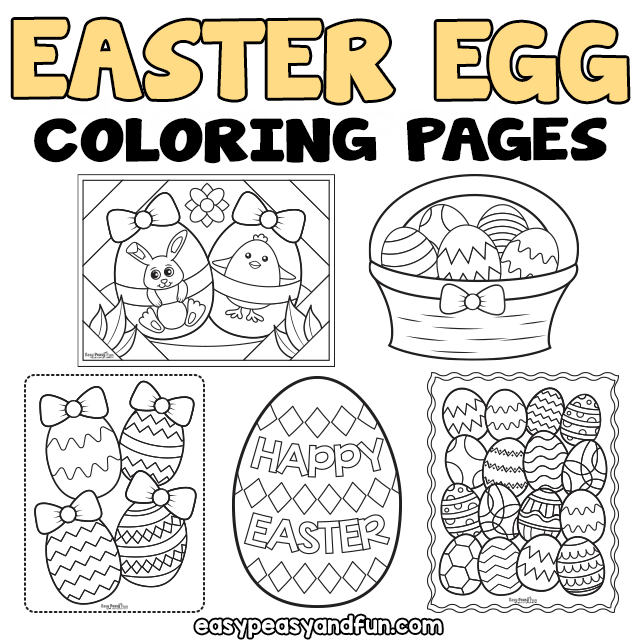 Easter egg coloring pages â printable coloring pages