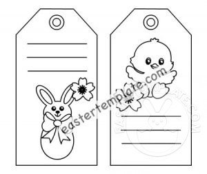 Printable easter gift tags template