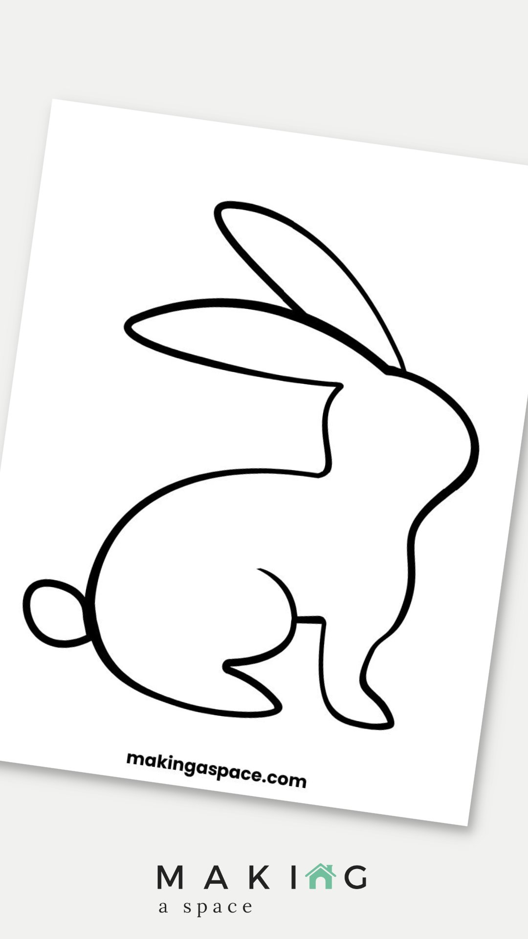 Free printable easter bunny templates