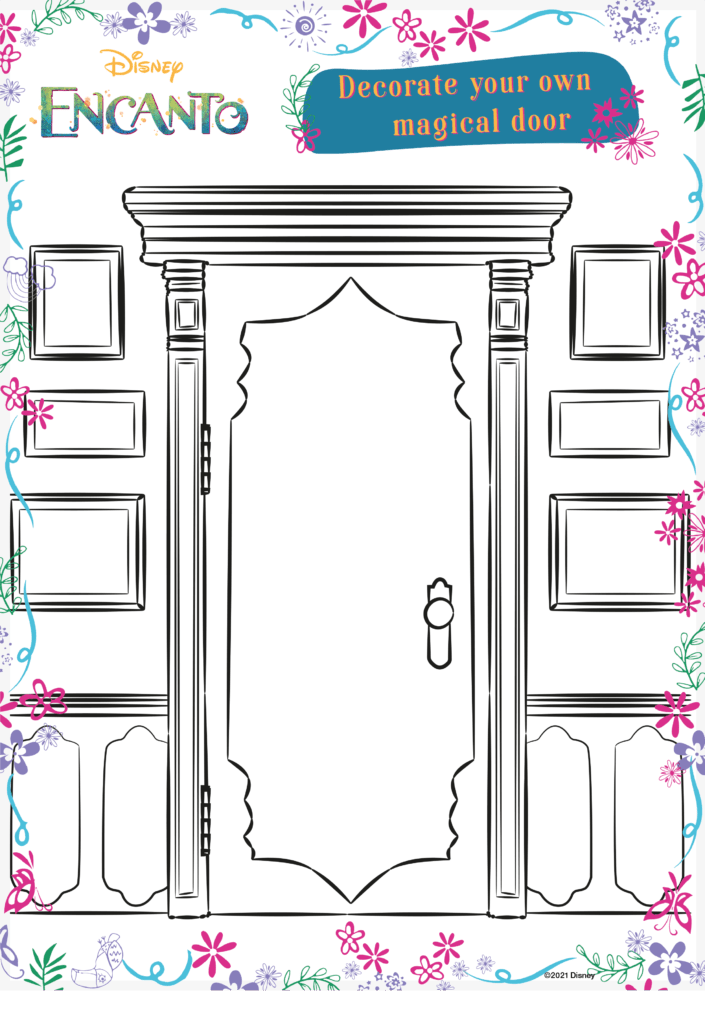 Encanto new disney movie coloring pages and printables