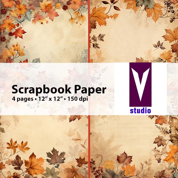 Fall scrapbook pages