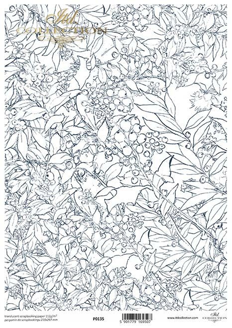 Translucent scrapbooking paper p vegetal background plants