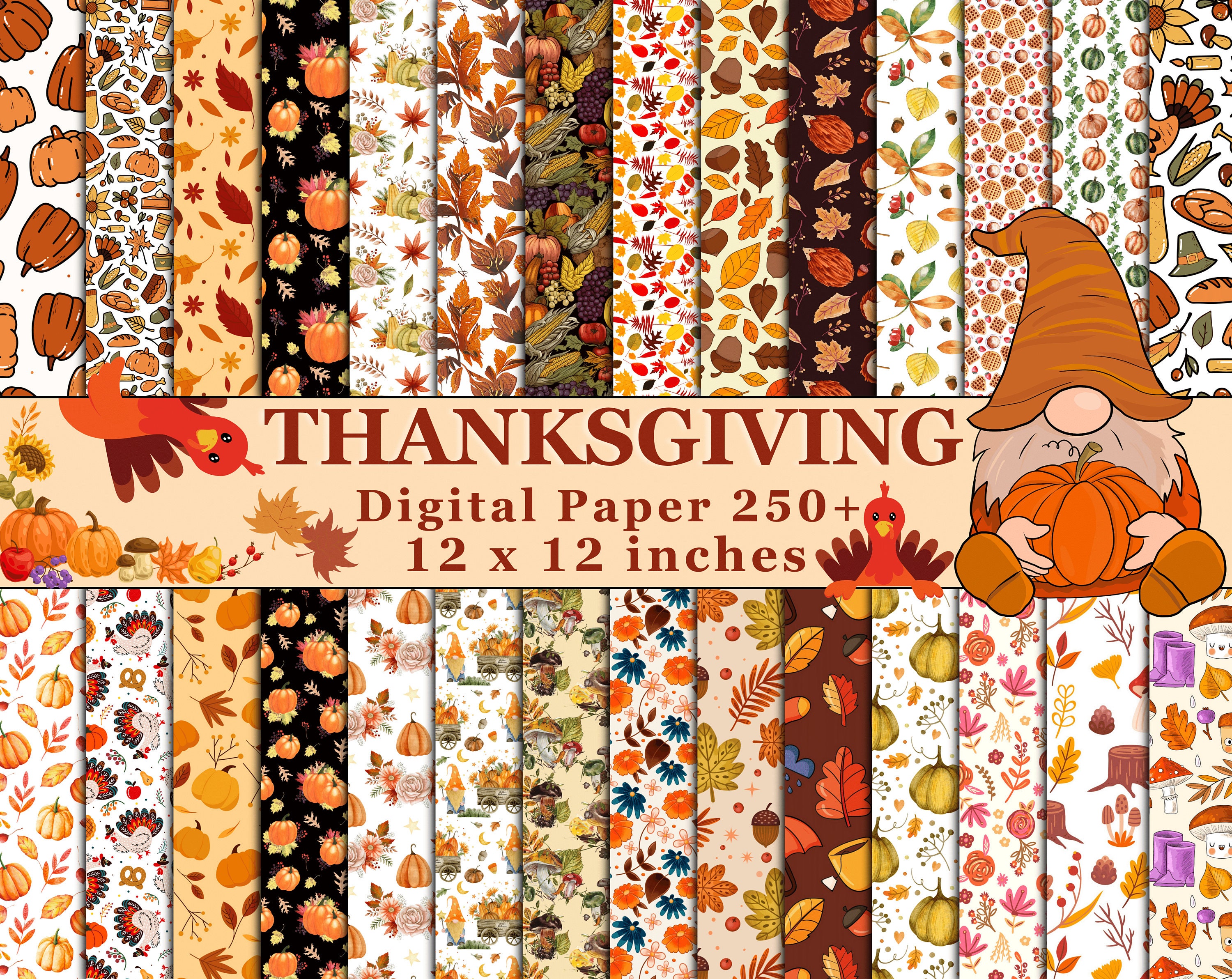 Fall scrapbook paper