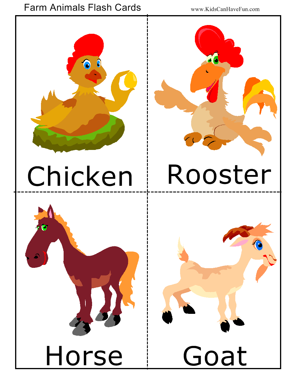 Farm animal flashcards animal flashcards farm animals pictures farm animals