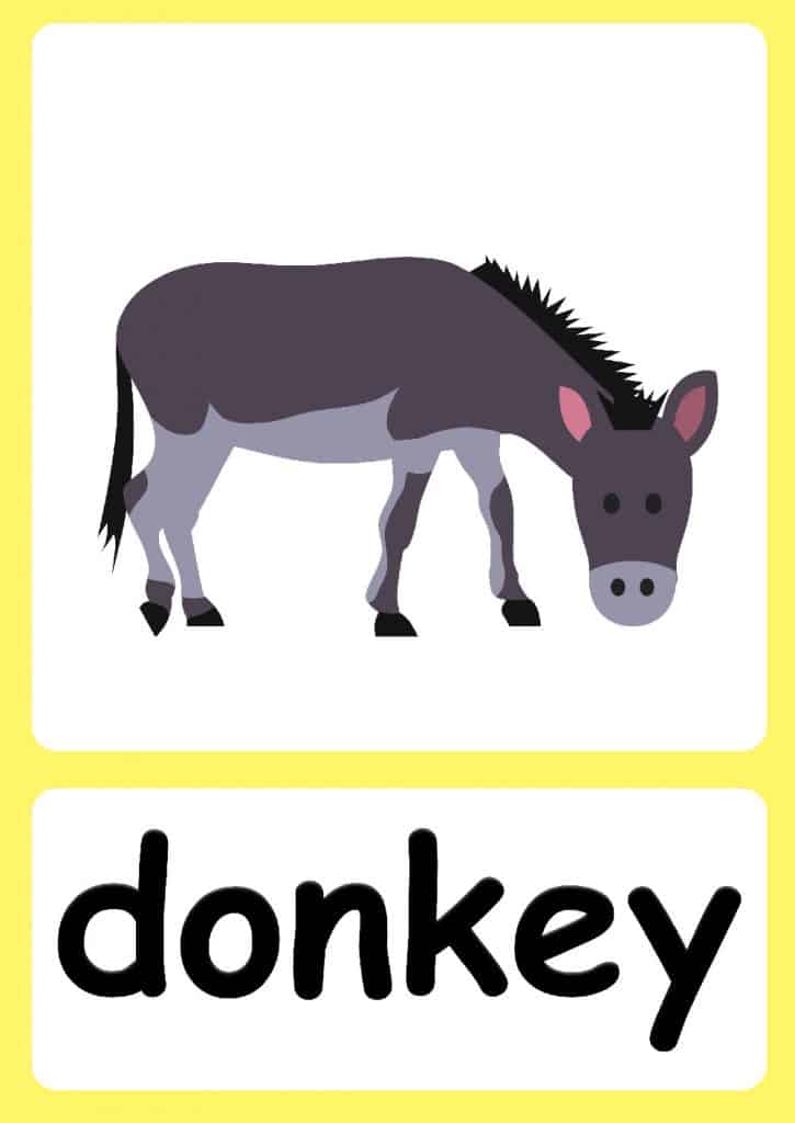 Farm animal flashcards free farm background