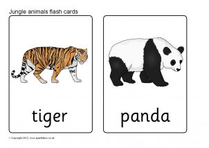 Animal flash cards printables for primary school