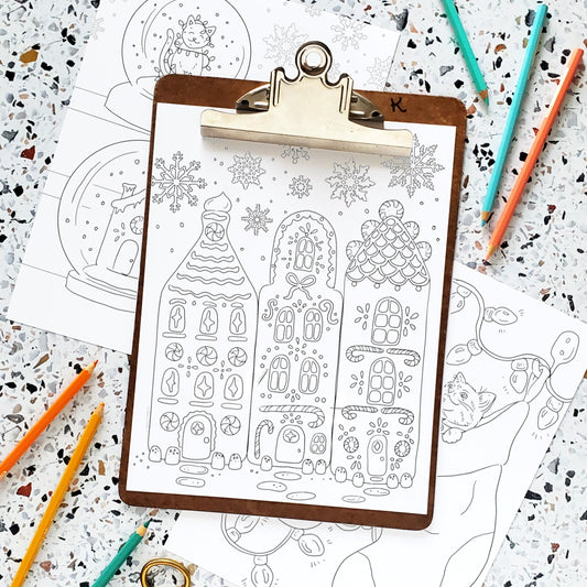 Printable coloring page downloads hand