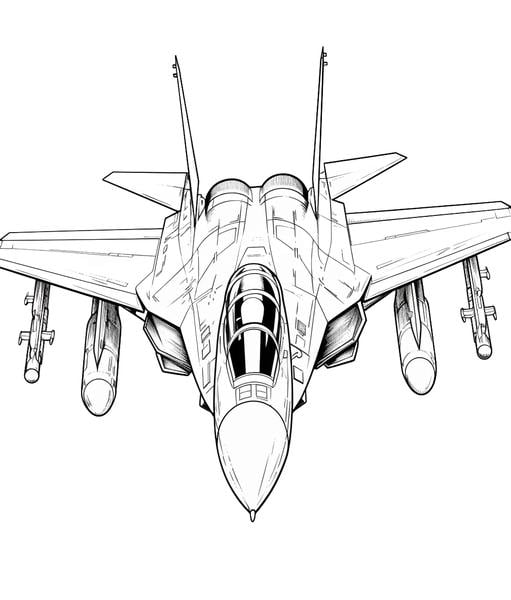 Free printable aircraft coloring pages list