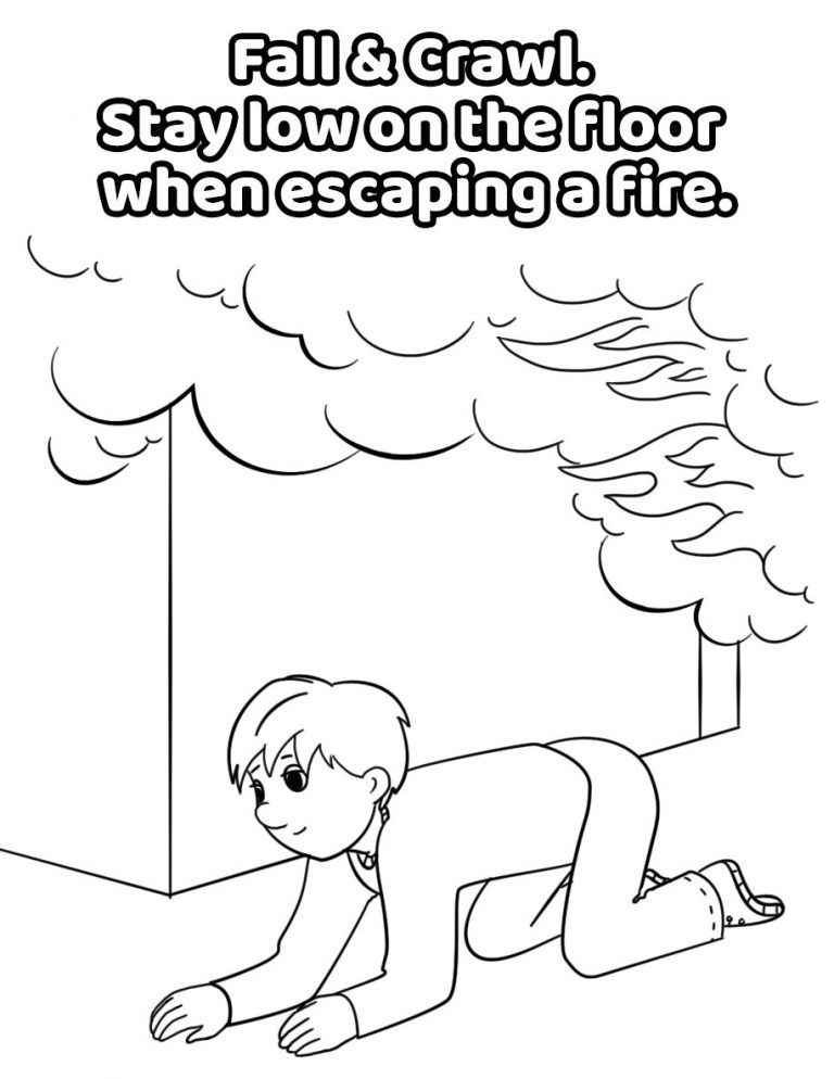 Fire coloring pages