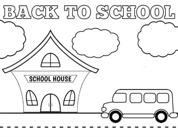 Free printable back to school coloring sheets