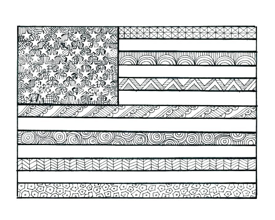 Flag day coloring pages
