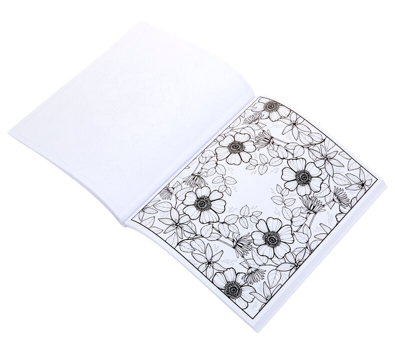 Flower coloring book floral coloring pages