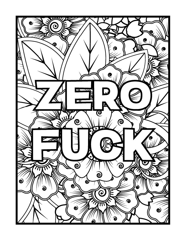 My profanity coloring book