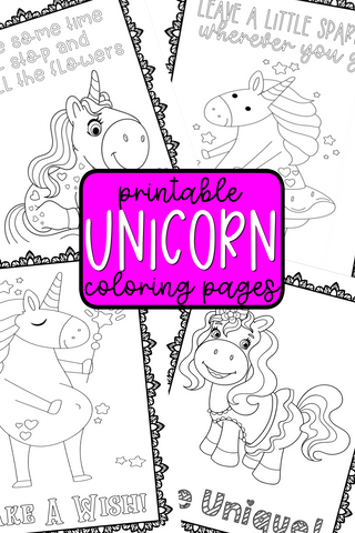 Unicorn coloring pages designs printable unicorn pictures with frames printable unicorn coloring pages without frames â fun happy home printables