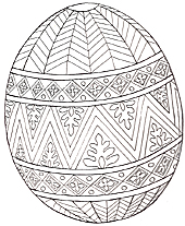 The easter egg coloring mural