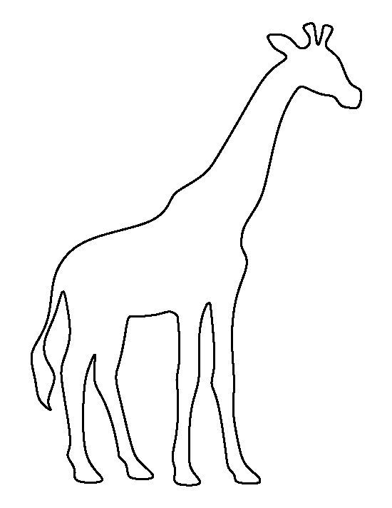 Printable giraffe template giraffe pattern animal outline animal stencil