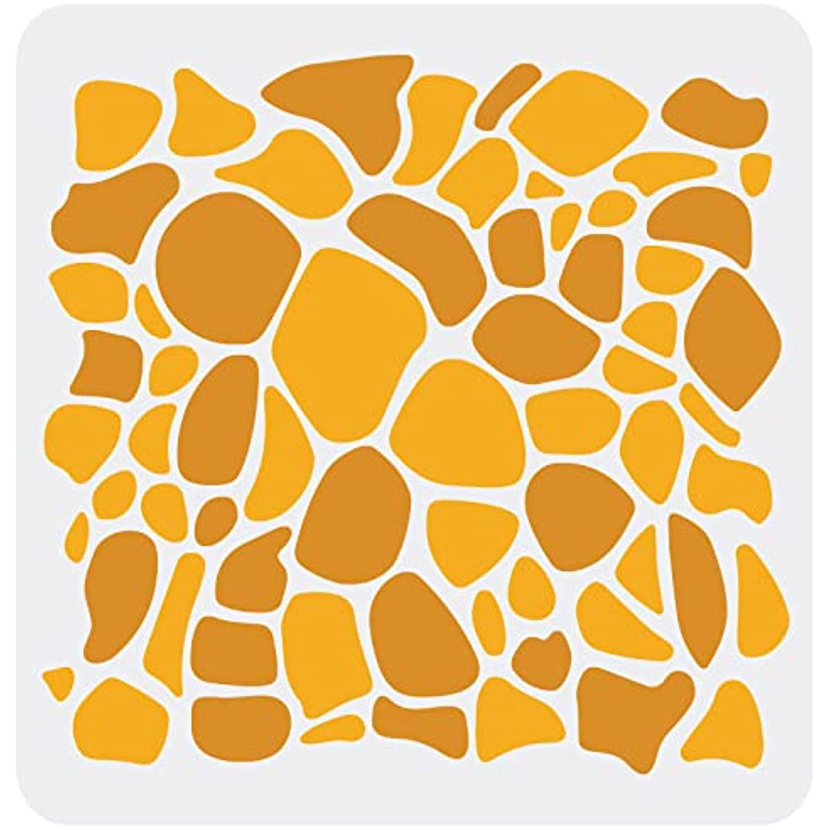 Giraffe spotted decoration template x inch animal skin designs stencils drawing painting stencils square reusable stencils for art projects wood wall diy t