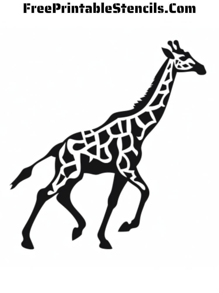 Free printable giraffe stencils