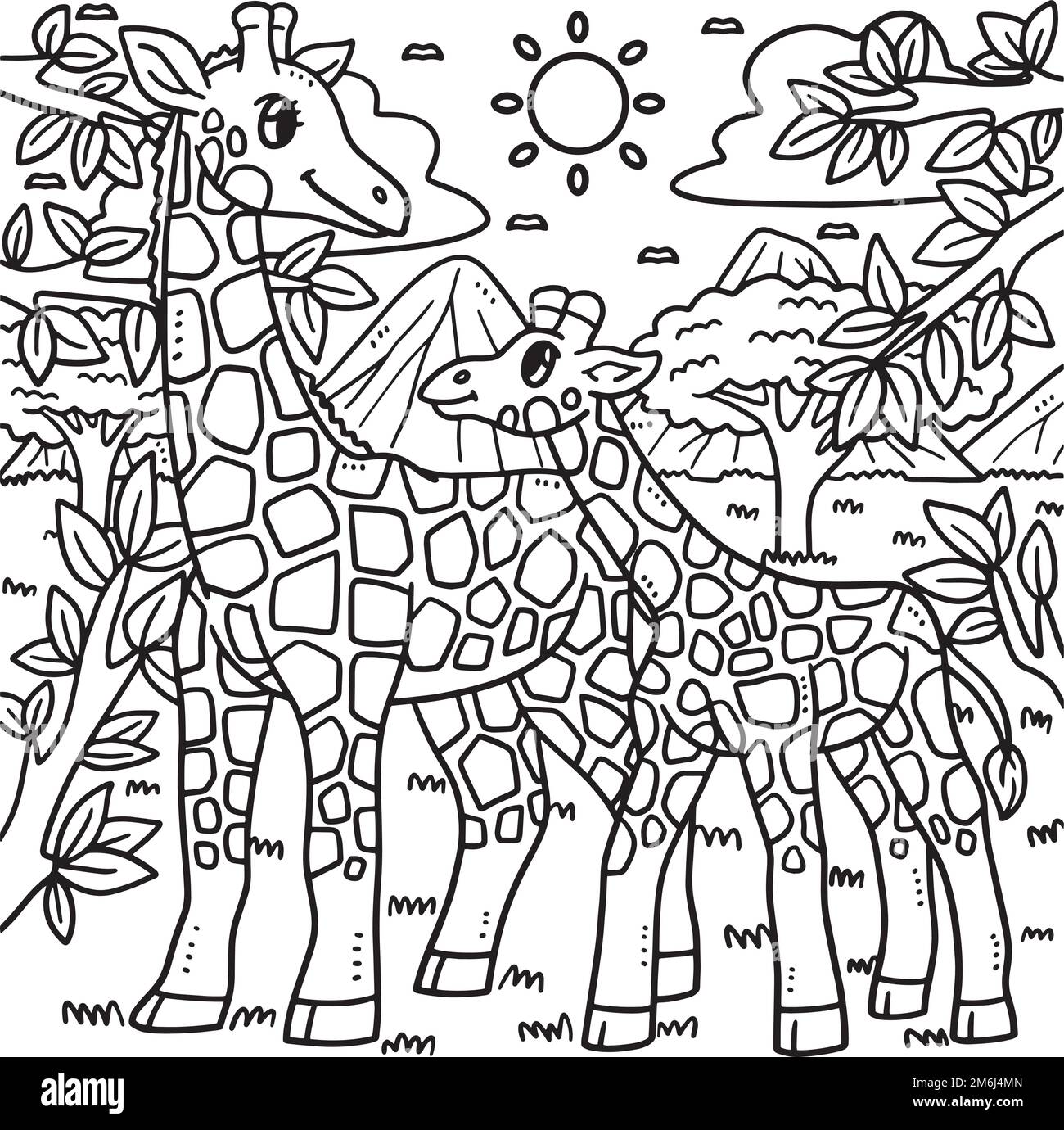 Giraffe silhouette outline hi
