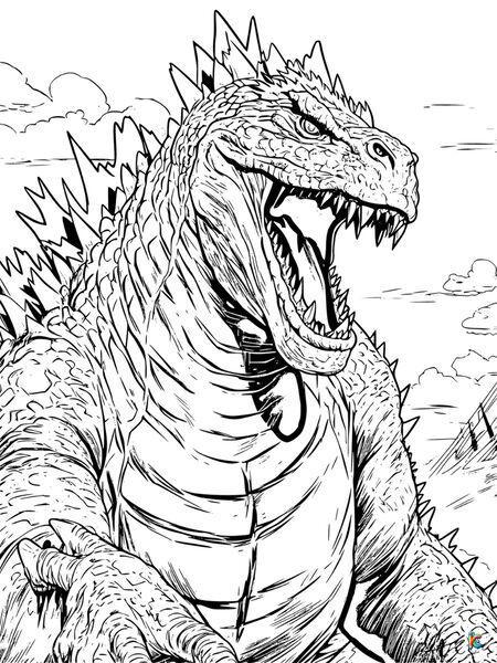Explore godzilla coloring pages printable free collection