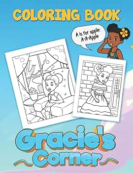 Grces cãrãer coloring book cute black girl coloring pages with wonderful illustrations for kids to have fun and relax ideal gift for birthdays day singleton samantha ùøªø