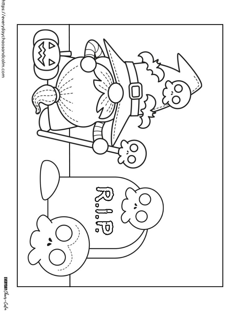Free halloween coloring pages for kids