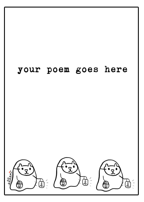 Halloween special a spooky poem intuited typewritten just for you