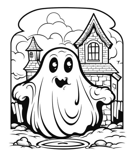 Free printable halloween coloring pages list