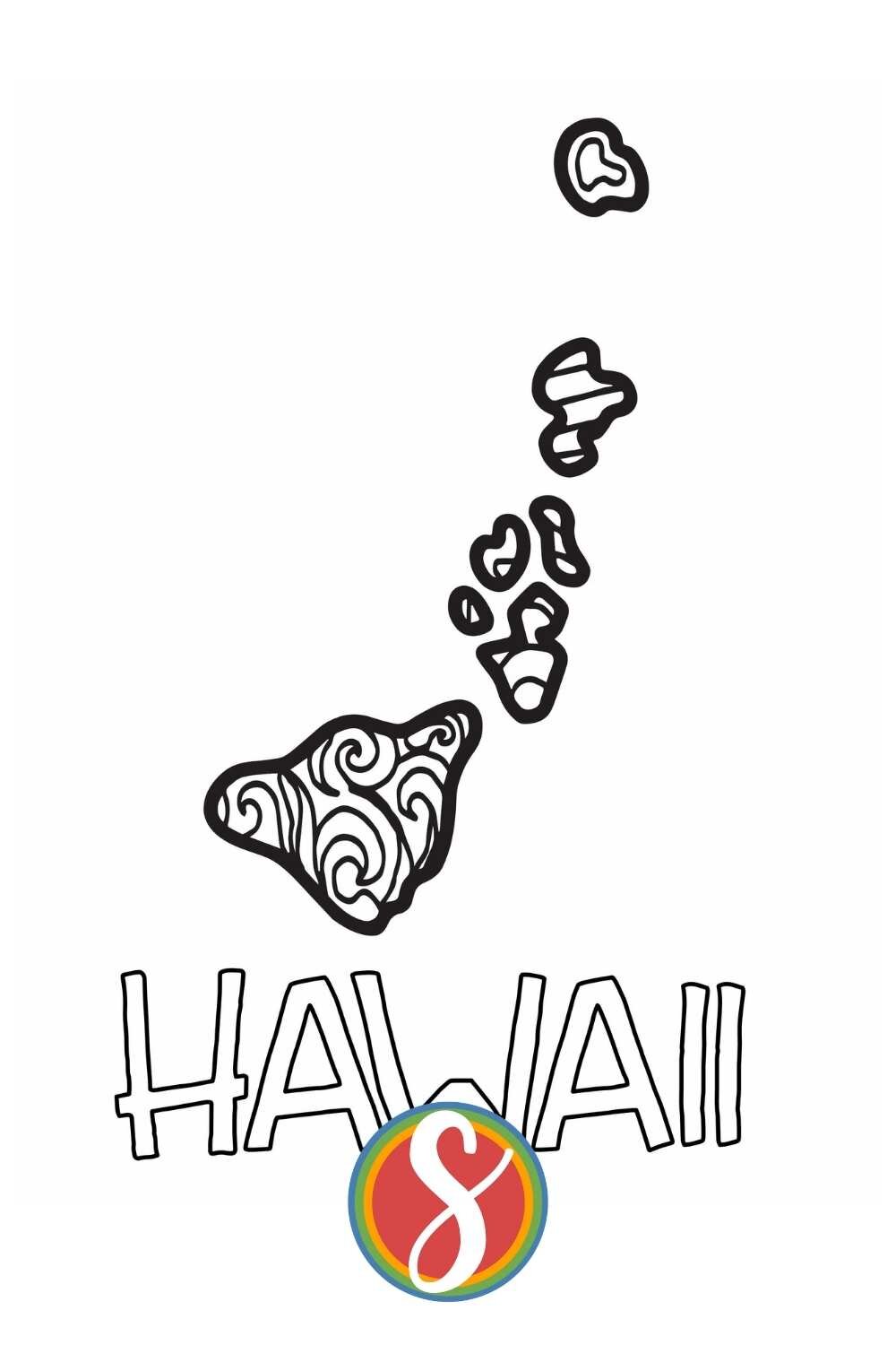 Free hawaii coloring pages â stevie doodles