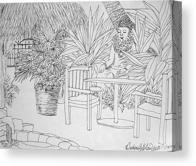 Hawaii coloring page canvas print canvas art by barbara j blaisdell