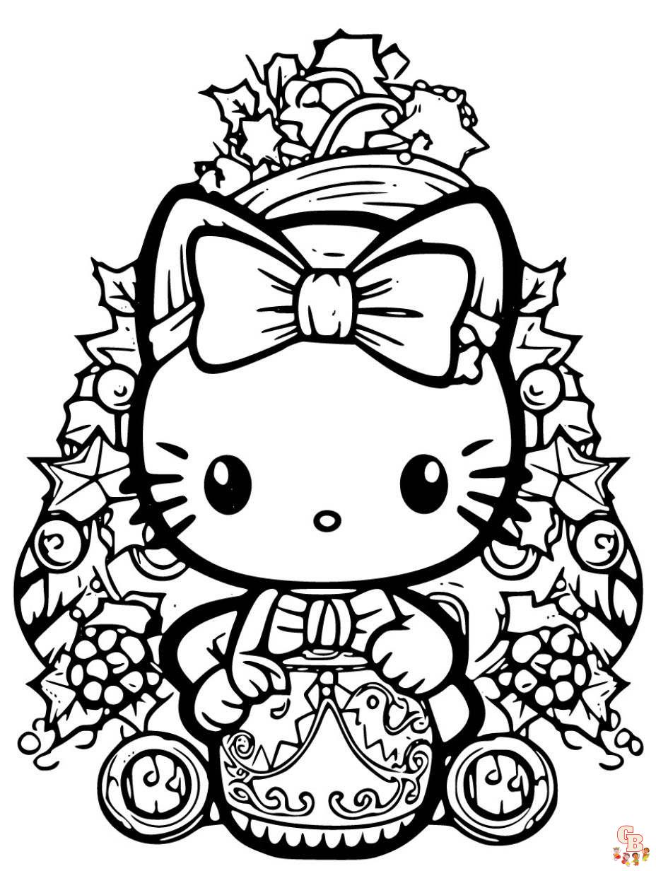 Hello kitty coloring pages