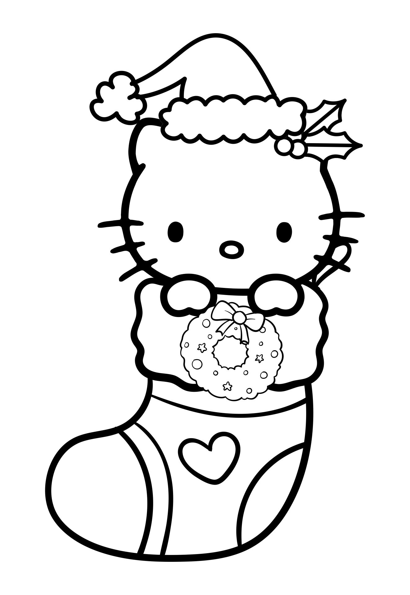 Best hello kitty christmas coloring pages printables pdf for free at