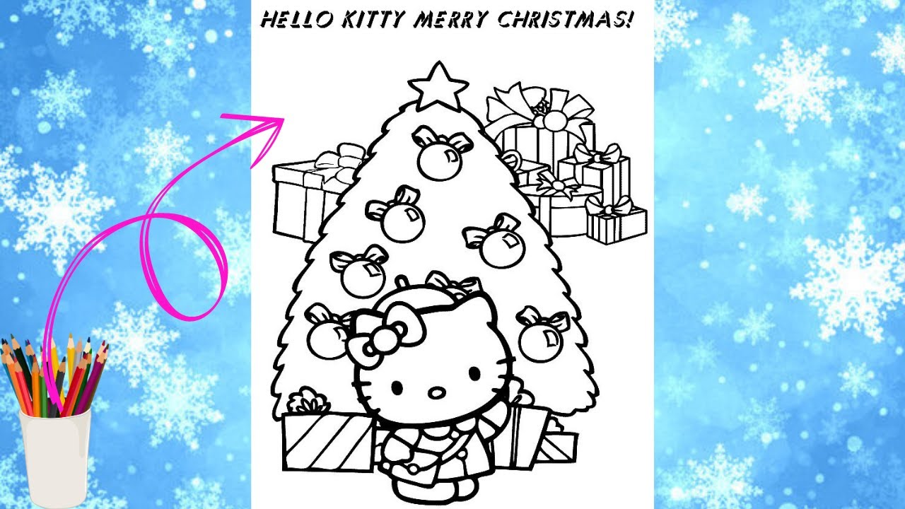 Ð hello kitty erry christas ð new coloring pages how to draw