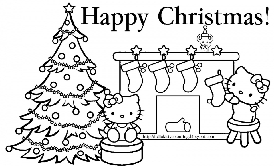 Get this hello kitty coloring pages christmas lpnv