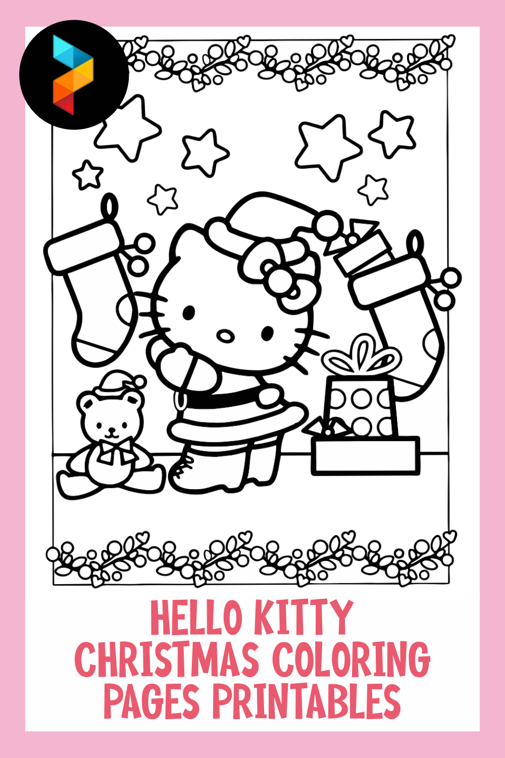 Best hello kitty christmas coloring pages printables pdf for free at