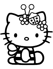 Hello kitty coloring pages pictures