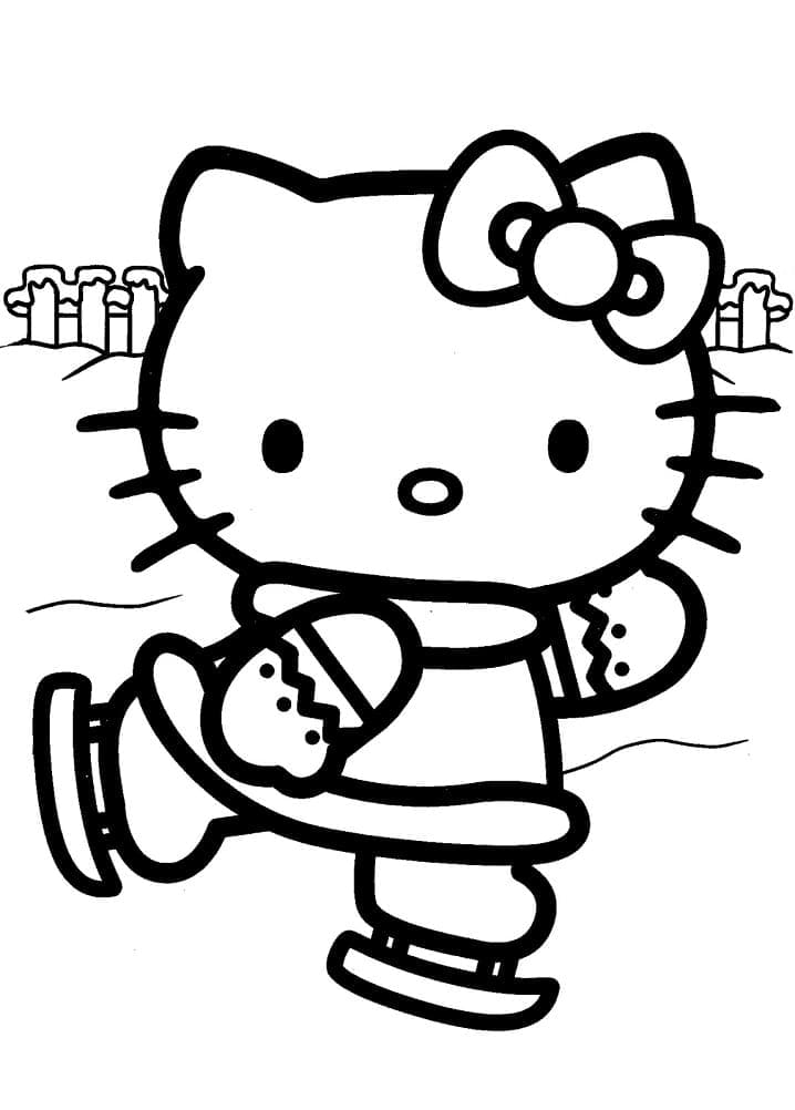 Hello kitty coloring pages