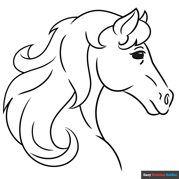 Free printable horse coloring pages for kids