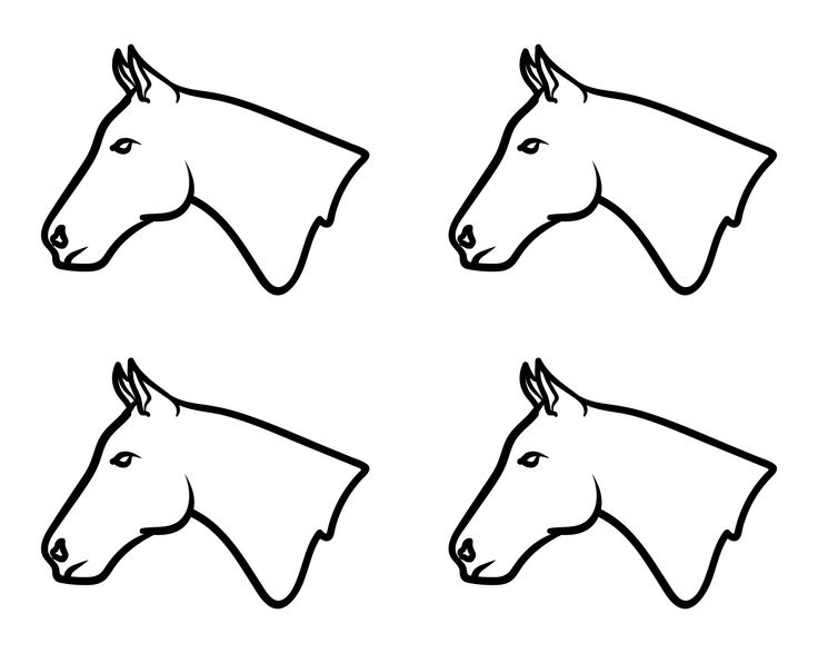 Horse head pattern printable horse head horses horse head drawing