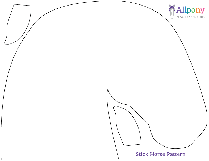 Stick horse pattern