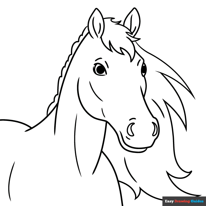 Free printable horse coloring pages for kids
