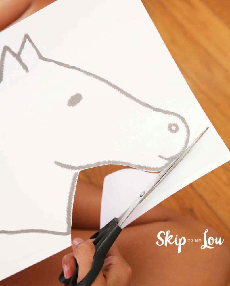 Unicorn stick horse diy with free printable template skip to my lou