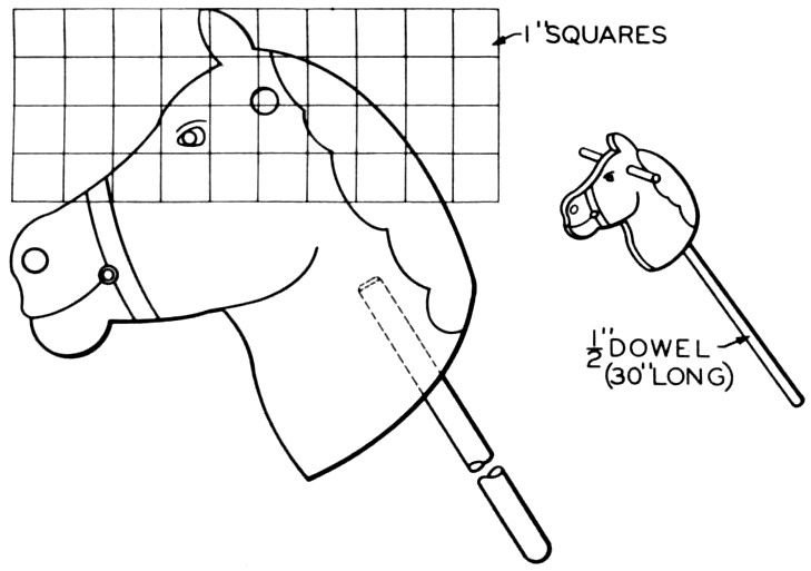 Horse head template stick horses hobby horse horse pattern