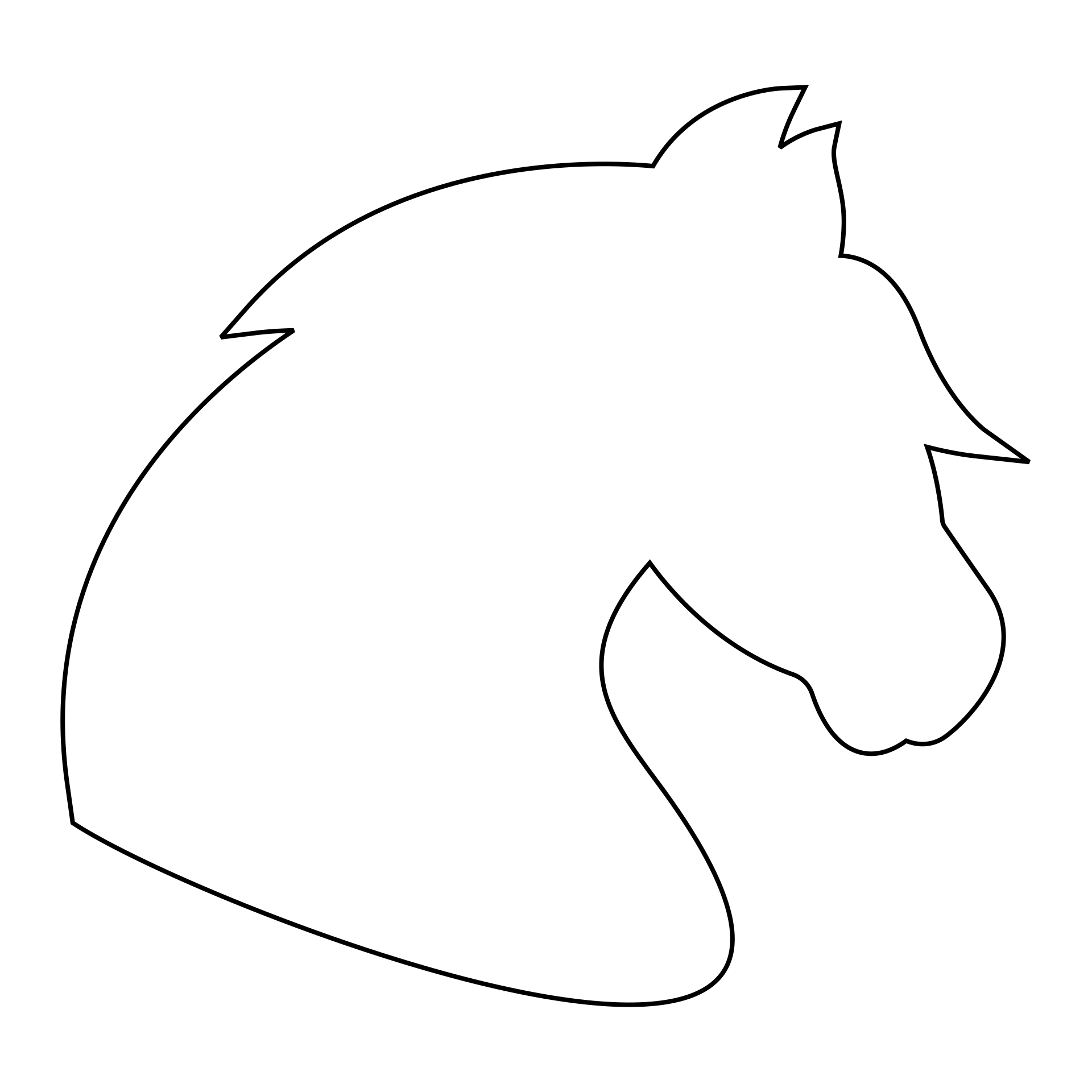 Best head template printable pdf for free at printablee horse template horse head drawing horse coloring pages