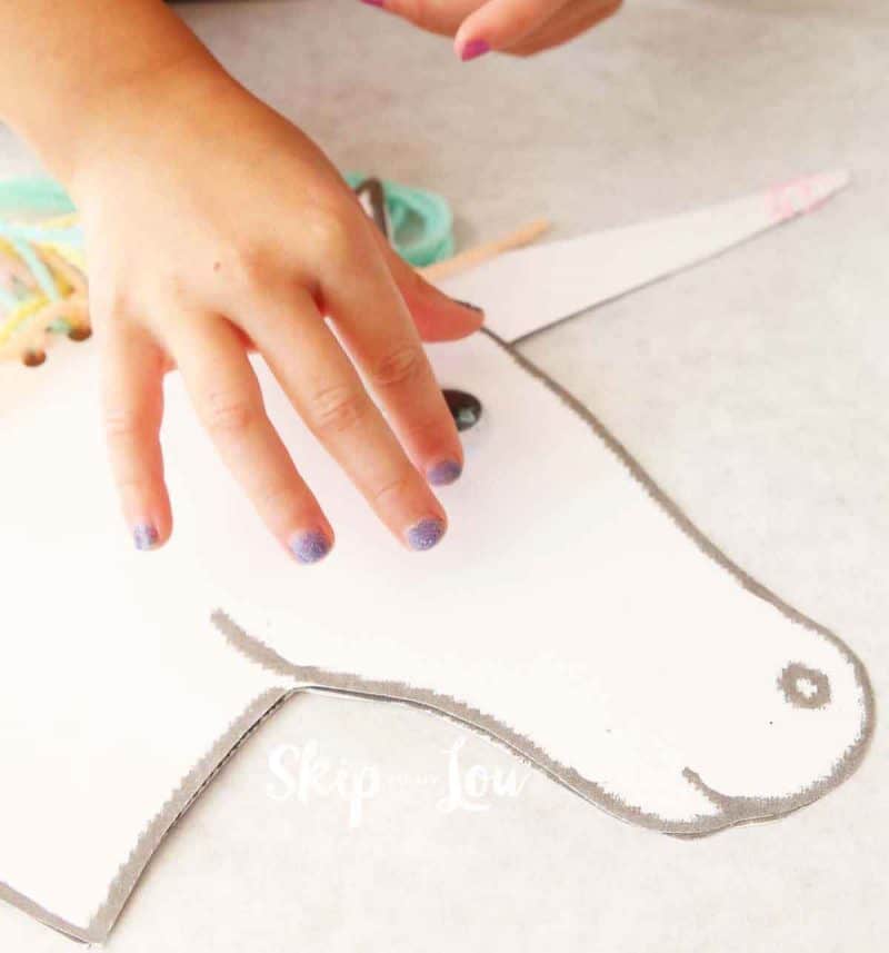 Unicorn stick horse diy with free printable template skip to my lou
