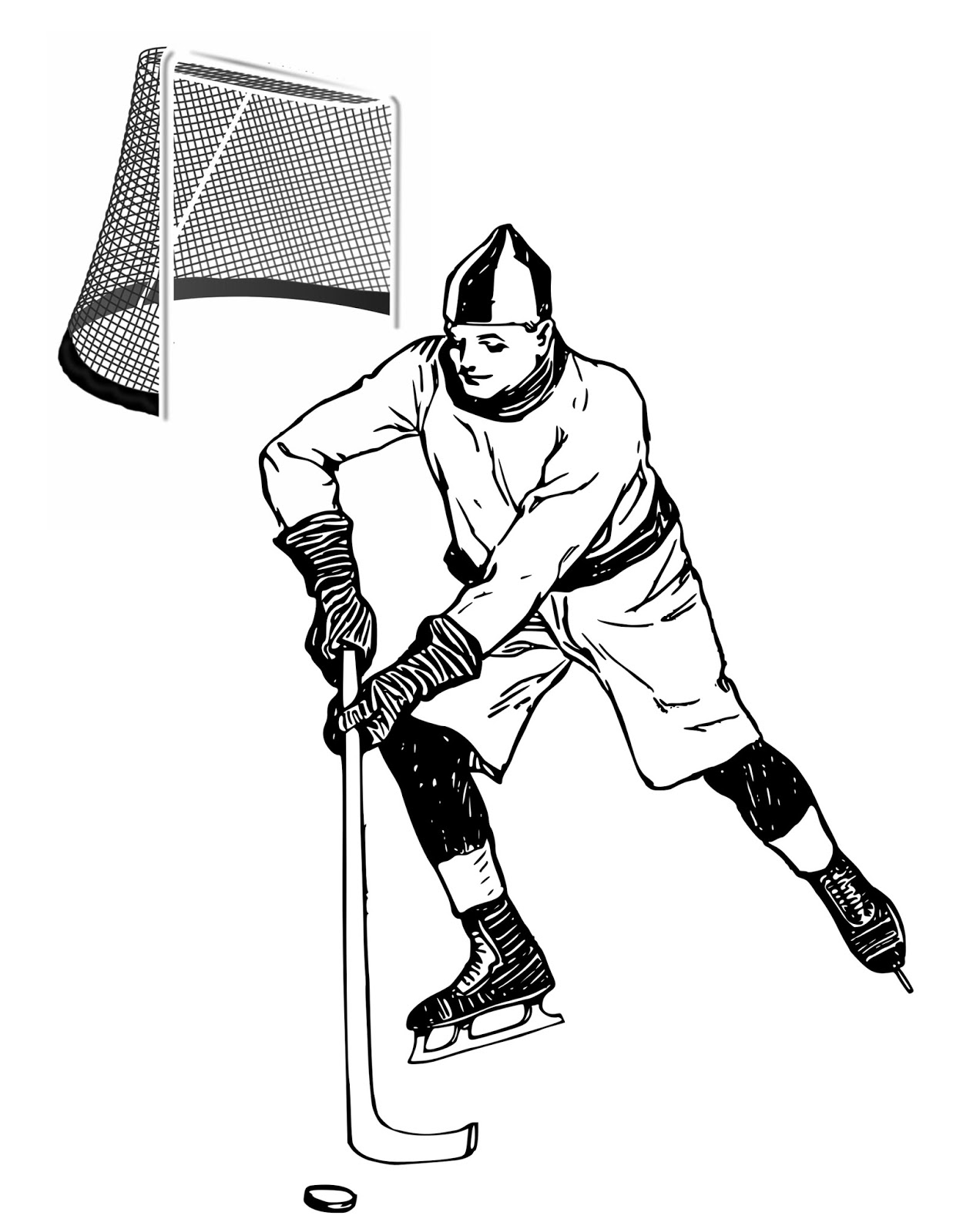 Cjo photo hockey coloring page