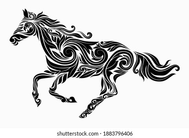 Horse stencil photos and images