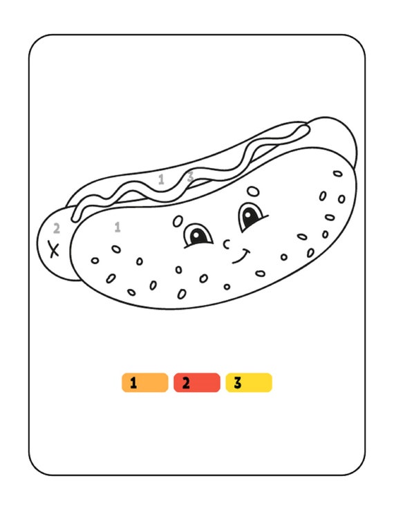 Color by number activity book coloring sheets ages