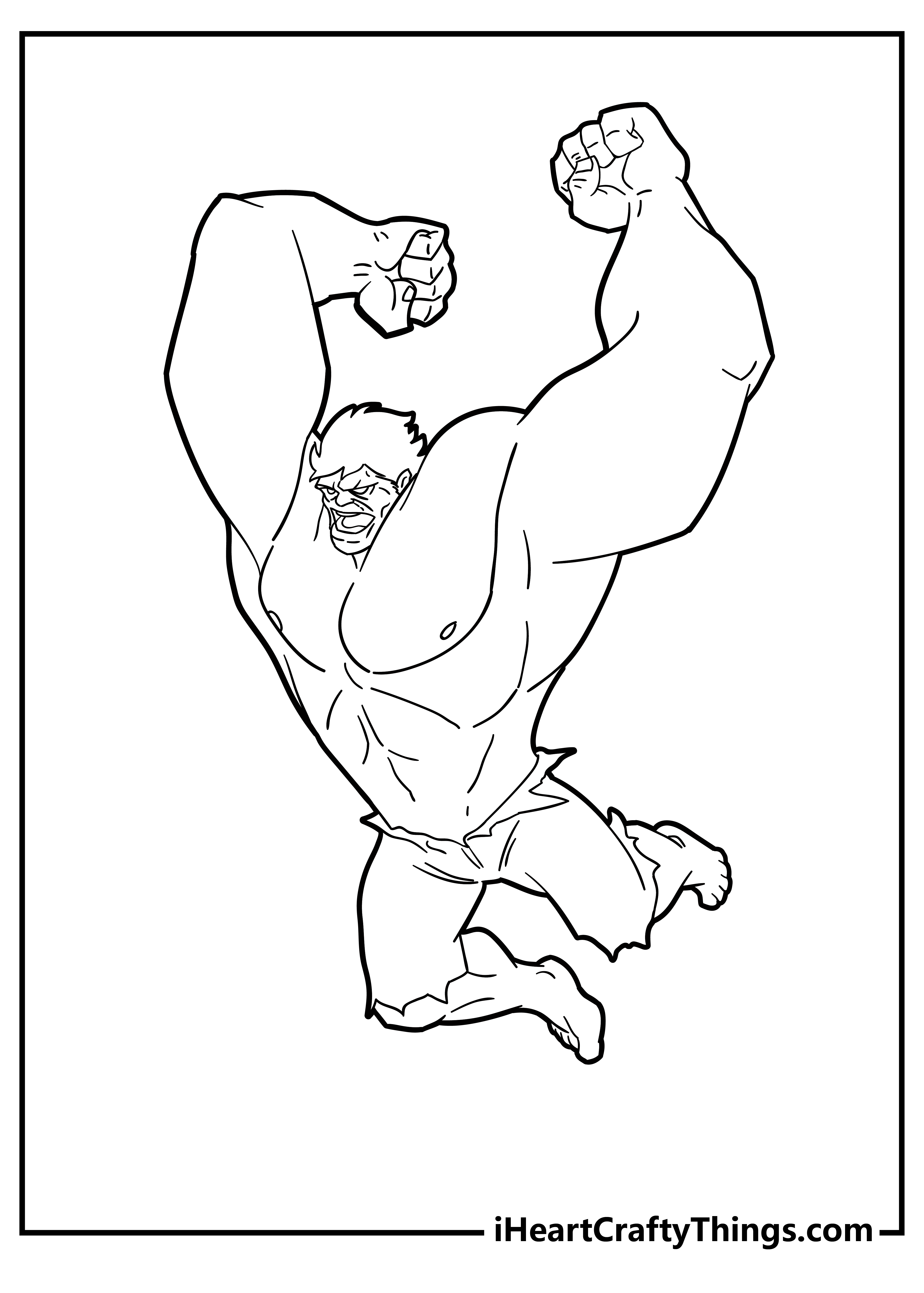 Hulk coloring pages free printables