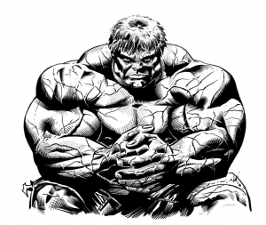 Free hulk drawing to print and color